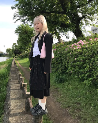 Cropped button jacket