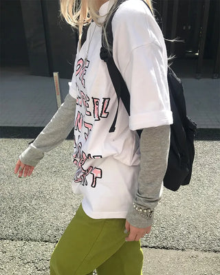 Crayon lettering T-shirt