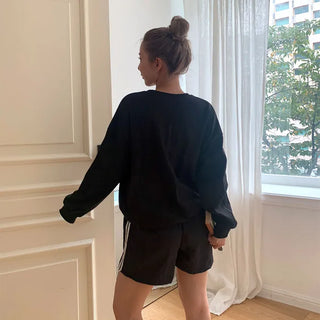Oversized Two-Ribbon Sweatshirt