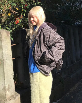 Drawstring Check Jumper