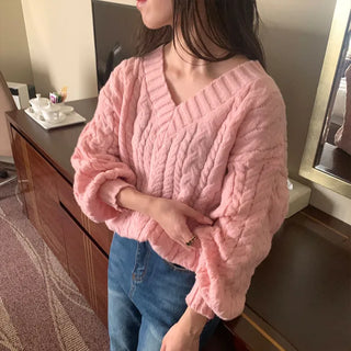 Cable Balloon Fit Knit
