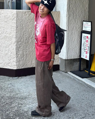 Unisex drawstring wide sweatpants