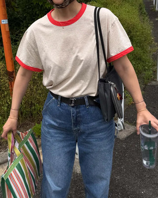 Unisex color-blocked T-shirt