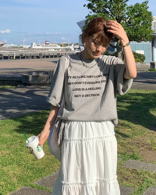 Lettering Oversized T-Shirt