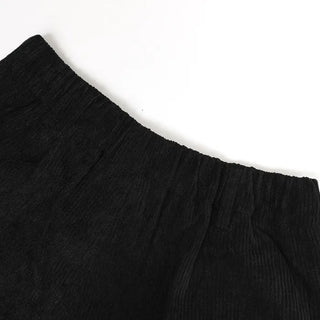Corduroy banded shorts