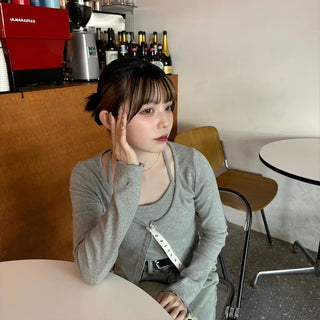 Halter neck & cardigan set