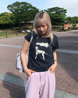 Dalmatian Half T-shirt