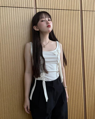 Ribbon Sleeveless