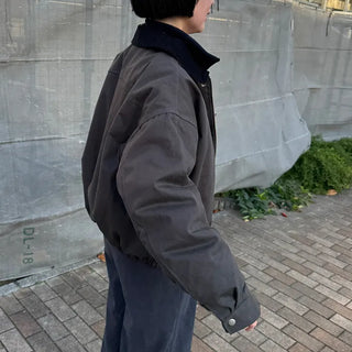 Corduroy Collar Work Jacket