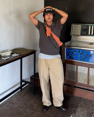 Loose Fit Round Cotton Pants