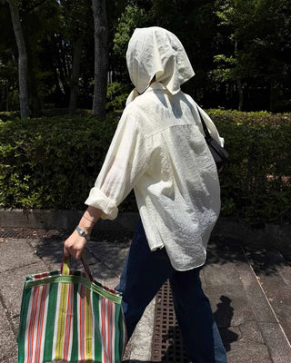 Organza Stripe Sheer Shirt