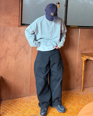 Pants with a diagonal panel design
