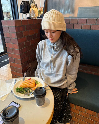 String Ribbon Sweatshirt
