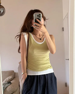 Basic Round Sleeveless