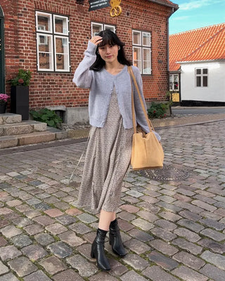 Big Square Suede Shoulder Bag