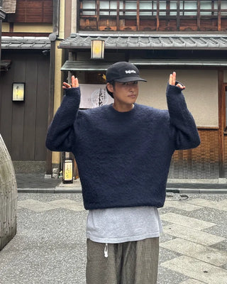 Angora Crew Neck Knit