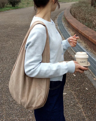 Round neck polka dot cardigan