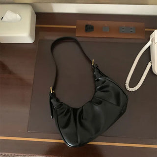 Shirring detail shoulder bag