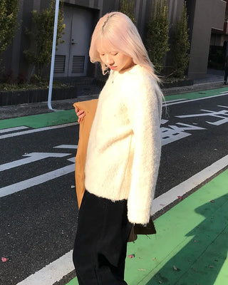 Boucle Round Knit