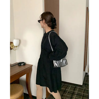 Pintuck Mini Dress