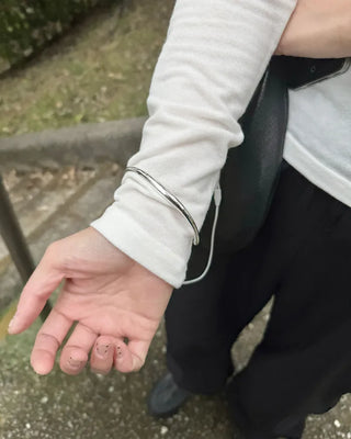 Wave Bangle Bracelet
