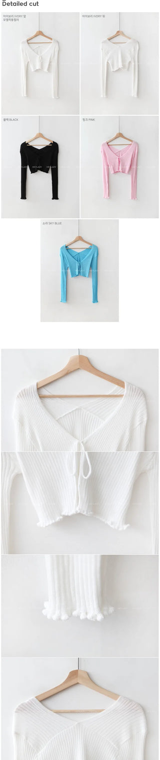 Ribbon Bolero Cardigan