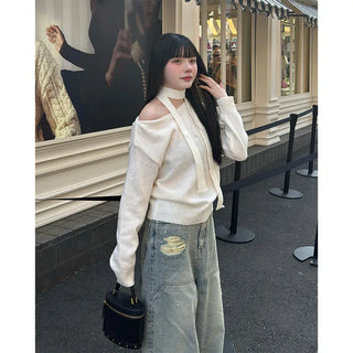 Knit scarf set
