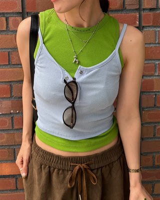 Slim-fit tank top