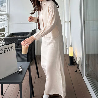 Basic dress and shirt set