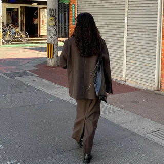Wool long skirt
