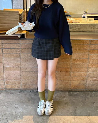 Ribbed long socks