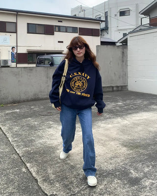 Washed wide denim pants