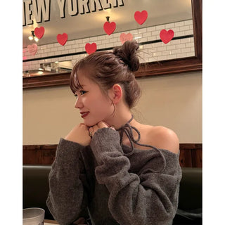 Choker One-Shoulder Knit