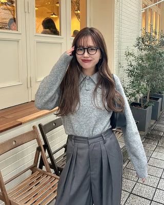 Color Button Knit
