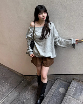 Belted Corduroy Shorts