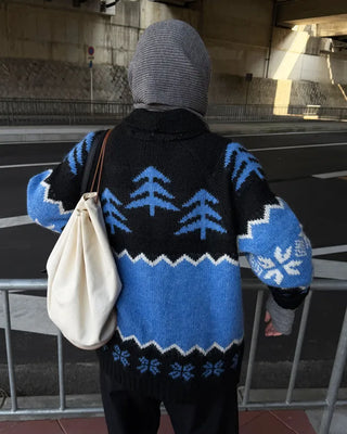 Cowichan wool knit cardigan