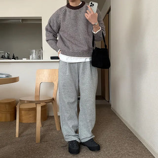 Fine Border Knit Sweater
