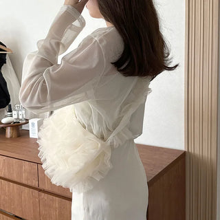 Loose-fitting sheer t-shirt