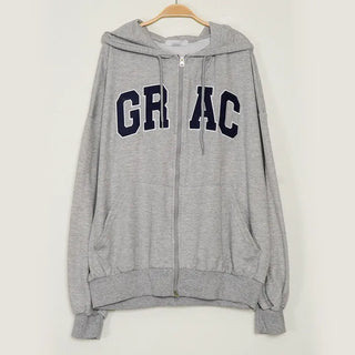Loose-fit stitched hoodie