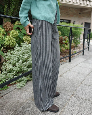 Herringbone striped pants