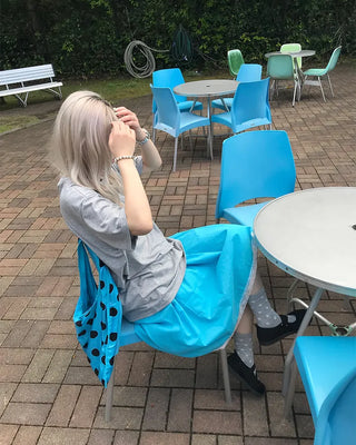 Round neck half T-shirt