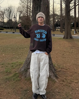 Lettering print sweatshirt