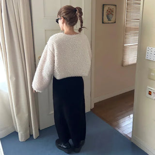 Knit long skirt