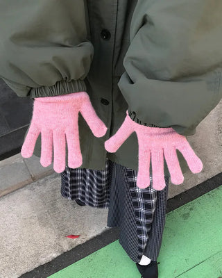 Label Point Long Gloves
