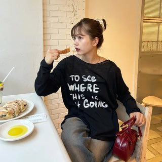 See-through logo T-shirt