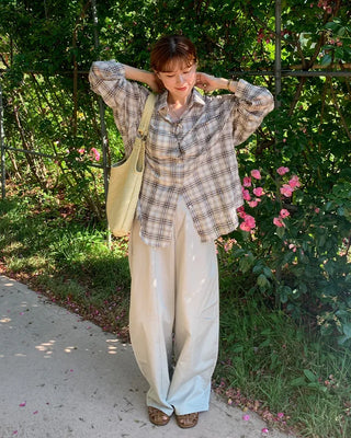 Checked overshirt