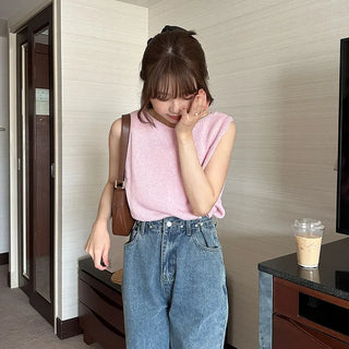 Bouclé Sleeveless Knit