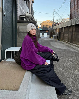 Waist string parachute pants