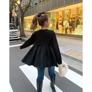 Shirred Flare T-shirt