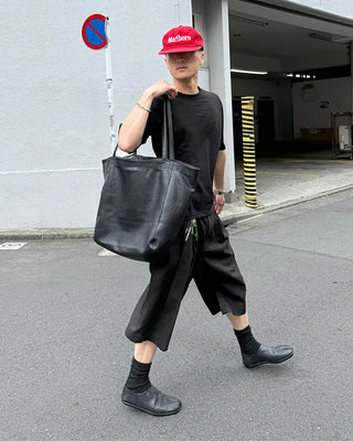 Big leather tote bag